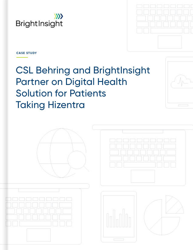 Case study csl behring and brightinsight partner on digital health solution for patients taking hizentra pretty cover