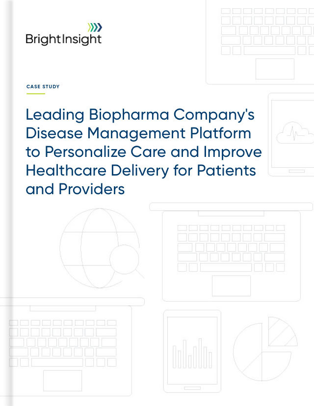 Case study leading biopharma companys disease management platform to personalize care pretty cover